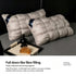 Twisted Pure White High Loft Pillow Pair | 950g Per Piece | Bright Supportive Pillow Set, Christmas Crisp Deep Sleep Set for Bright Bedroom