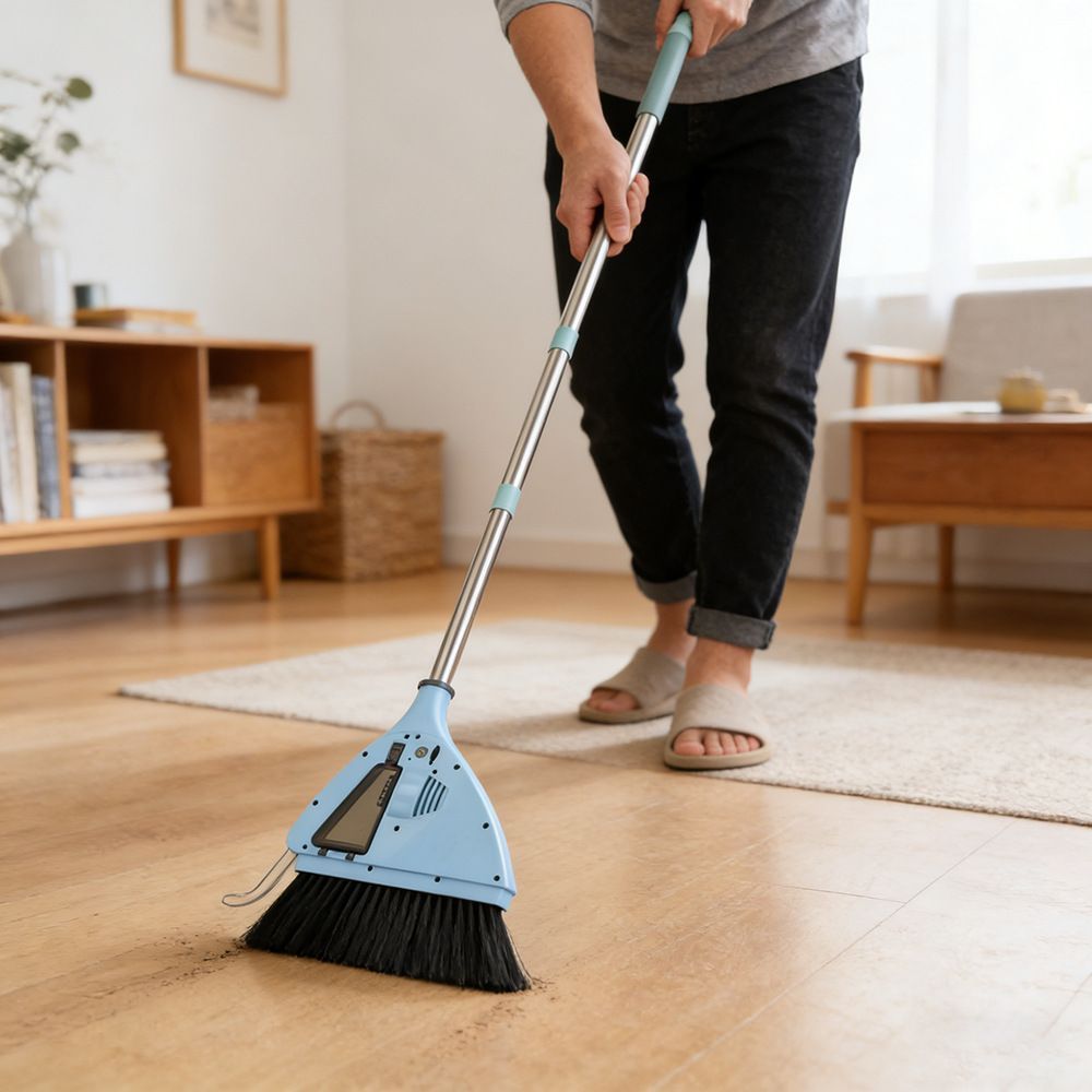 2 in 1 Electric Broom & Vacuum Cleaner | Handheld Sweep & Vacuum All-in-One | Christmas Household Cleaning Gift | Multifunctional Home Floor Electric Sweeper