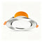 4 Pack All Aluminum Bright Silver 18W Warm White (Cutout 15-17cm) | Recessed LED Ceiling Light | Halloween Large Warm Silver Set | Warm Light Big Silver Trim Downlight