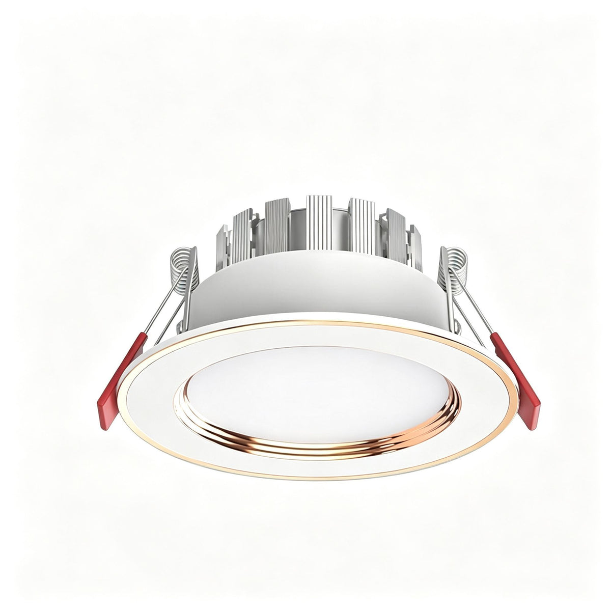 4 Pack Platinum White 7W Cool White [Flagship Die-Cast Aluminum] (Cutout 7-9cm) | Recessed LED Downlight | Christmas Flagship Quality Set | Die-Cast Aluminum Durable Lamp