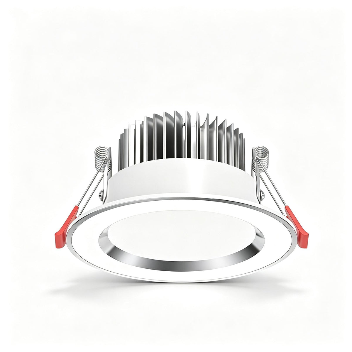 4 Pack Platinum White Full Spectrum 98 CRI 7W Neutral White (Cutout 6.5-8.5cm) | Recessed LED Downlight | Halloween Natural Vision Gift | Full Spectrum Neutral Light Home Downlight