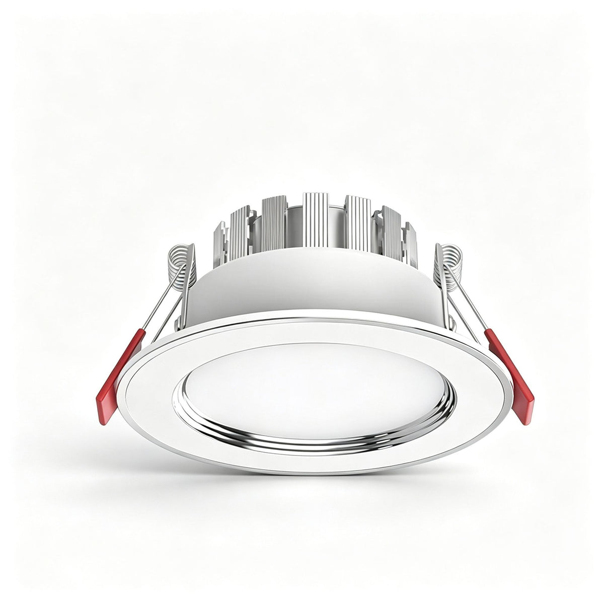 4 Pack Silver White 7W Cool White [Premium Thickened Aluminum] (Cutout 7-9cm) | Recessed LED Downlight | Christmas Heavy Duty Silver Gift | Thickened Aluminum Robust Ceiling Light