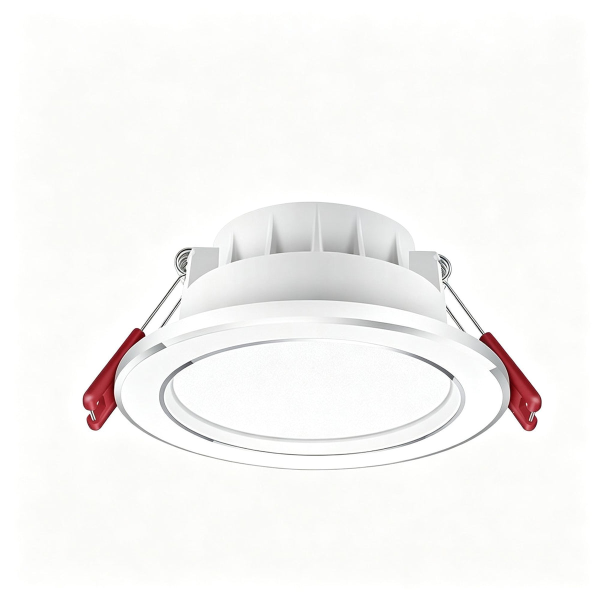 4 Pack Silver White 7W Tri-Color [Flagship Die-Cast Aluminum] (Cutout 7-9cm) | Recessed LED Downlight | Christmas Flagship Dimmable Silver Set | Die-Cast Aluminum 3-Color Ceiling Light