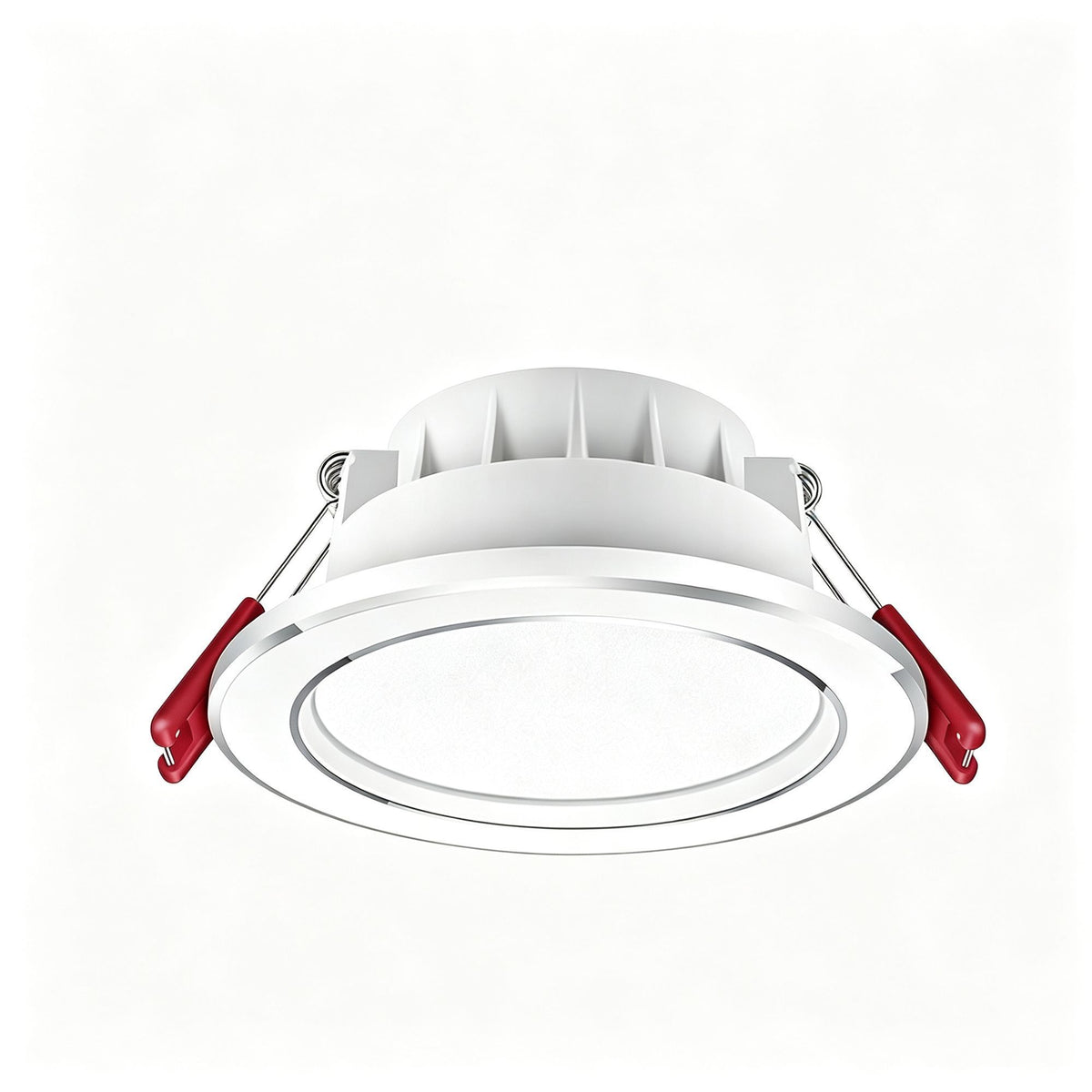 4 Pack Silver White Flagship Full Spectrum 98 CRI 7W Warm White | Recessed LED Ceiling Light | Halloween Cozy High-CRI Silver Gift | Warm Light Full Spectrum Silver Downlight