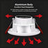 4 Pack High Power 18W Cool White (Cutout 14-16cm) | Recessed LED Downlight | Christmas Super Bright Large Set | Extra Bright Big Size High Power Ceiling Light
