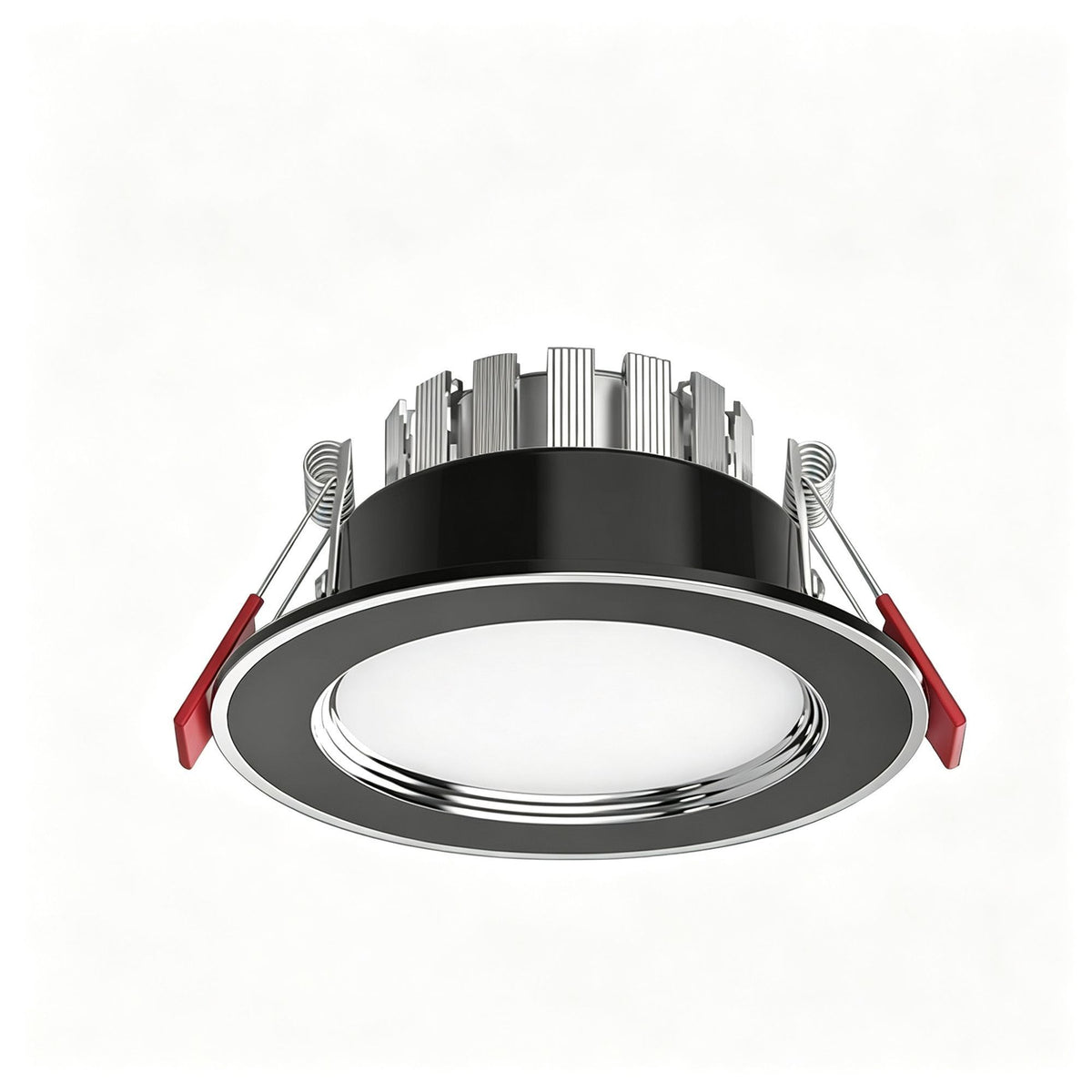 4 Pack Black Silver 7W Tri-Color [Premium Thickened Aluminum] (Cutout 7-9cm) | Recessed LED Downlight | Christmas Premium Dimmable Contrast 4-Pack | Thick Aluminum 3-Color Two-Tone Ceiling Light