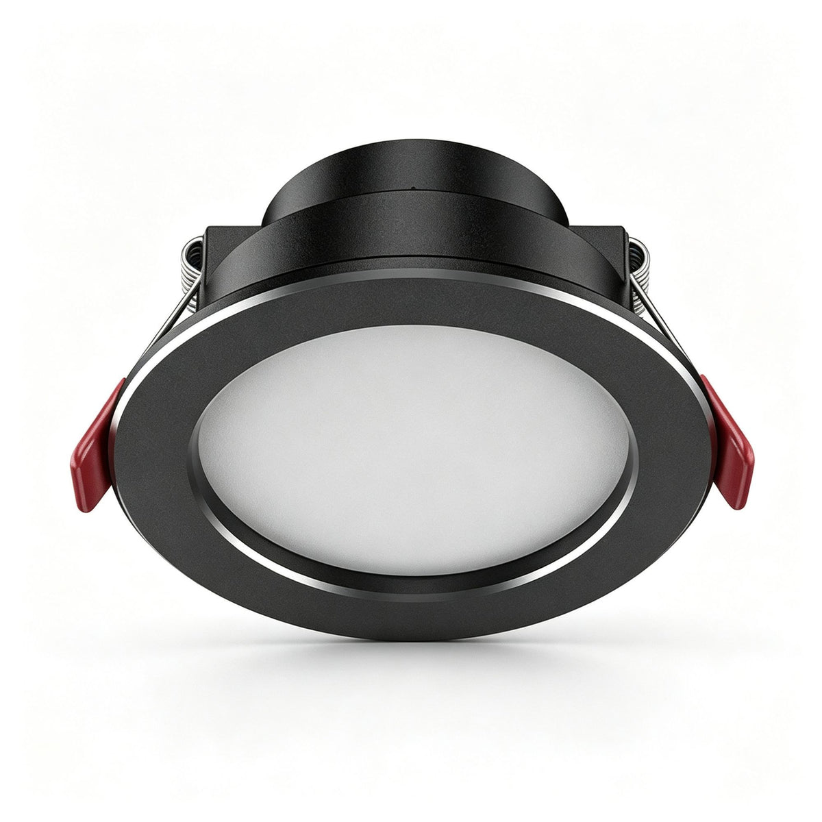 4 Pack Black Silver Flagship Full Spectrum 98 CRI 7W Cool White | Recessed LED Downlight | Christmas High-CRI Contrast 4-Piece Set | Two-Tone Full Spectrum Bright Ceiling Light