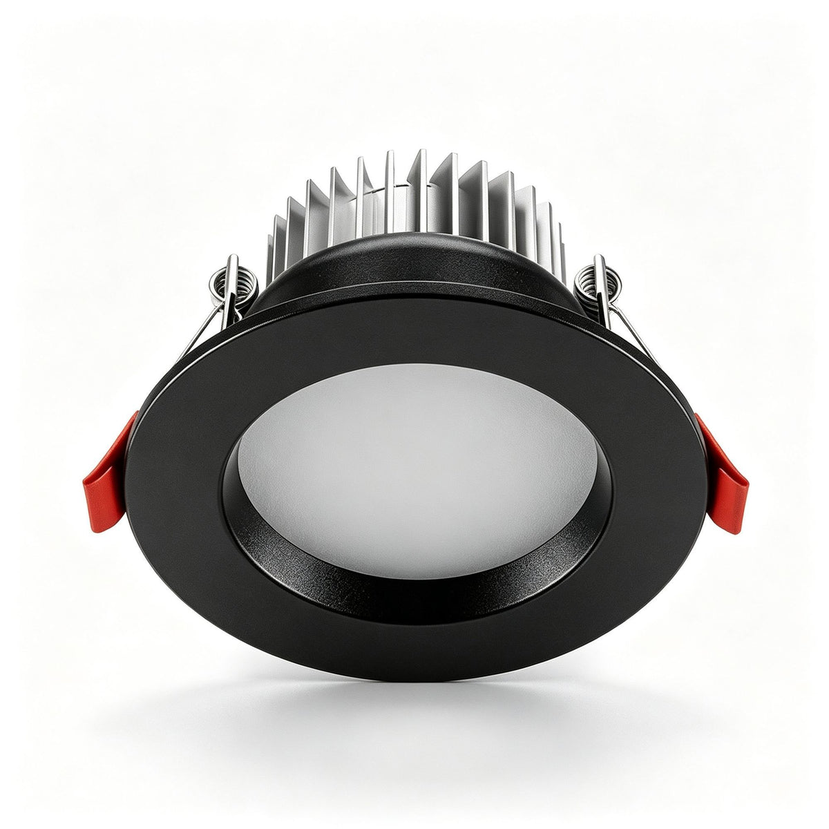 4 Pack Black Silver Flagship Full Spectrum 98 CRI 7W Neutral White | Recessed LED Downlight | Christmas Natural Contrast Vision 4-Pack | Full Spectrum Neutral Two-Tone Ceiling Light