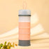 Red 5‑Compartment Portable Powder Container 2Pcs, Layered Sealed Retail Storage Box for Protein Powder, Travel Fitness Accessory