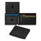 Men Portable Anti‑Skimming Money Clip Black, Short RFID Blocking Wallet, Halloween Business Commute Daily Use Purse Accessory