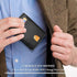 Men Portable Anti‑Skimming Money Clip Black, Short RFID Blocking Wallet, Halloween Business Commute Daily Use Purse Accessory