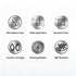 304 Stainless Steel Single Cold Kitchen Faucet Large Bend Without Inlet Pipe Ball Bearing Rotatable Tap for Sink Bathroom Halloween Christmas Home Hardware