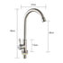 Ball Bead Stainless Steel Single Cold Large Bend Kitchen Tap Without Inlet Pipe Single Cold Water Outlet Faucet for Washing Basin Home Hardware Gift