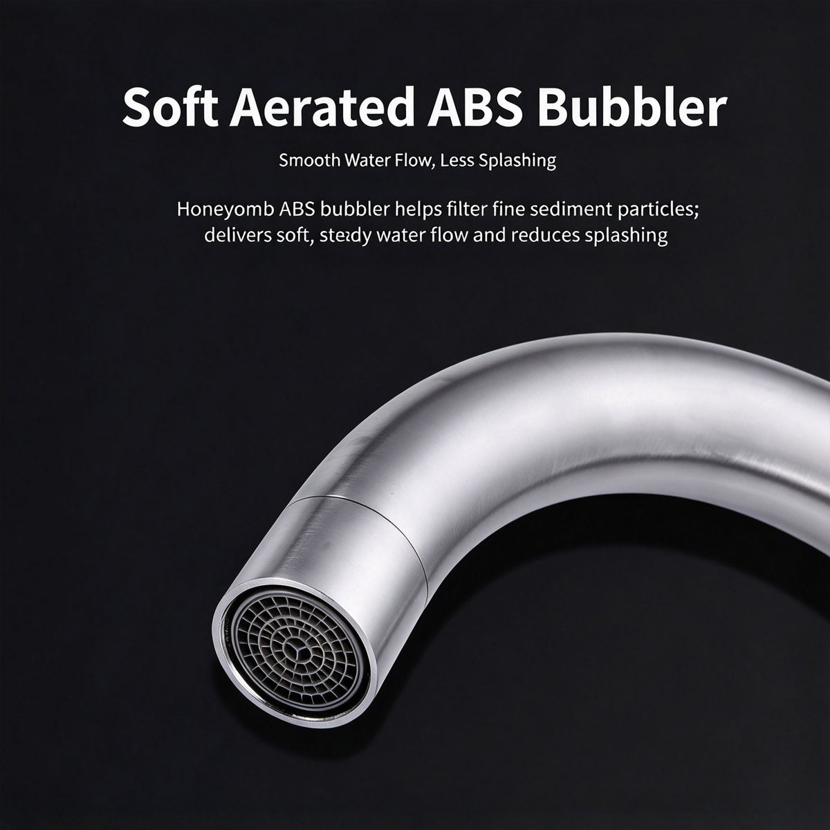 Ball Bearing 304 Linglong Pagoda Single Cold Kitchen Faucet Without Inlet Pipe Rotatable Sink Tap Kitchen Bathroom Household Decoration Hardware