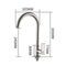 Ball Bearing 304 Linglong Pagoda 24 Tube Single Cold Tap Without Inlet Pipe 304 Stainless Steel Sink Faucet for Kitchen Christmas Home Supply