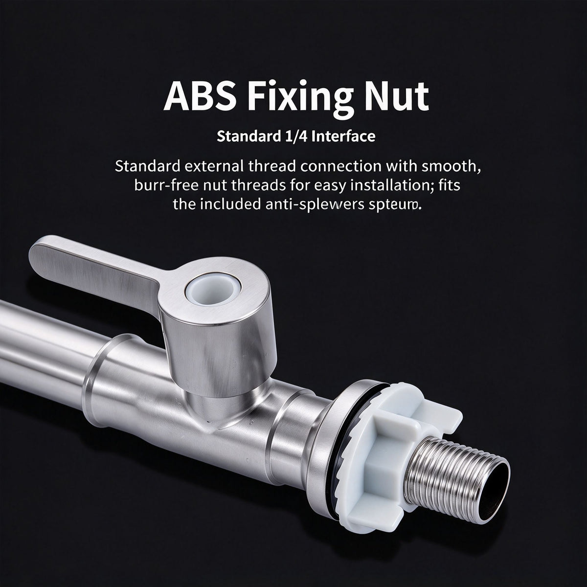 Ball Bearing 304 Linglong Pagoda 24 Tube Single Cold Tap Without Inlet Pipe 304 Stainless Steel Sink Faucet for Kitchen Christmas Home Supply