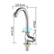 ABS Plastic Oblique Bend Single Cold Kitchen Faucet With Iron Bend Pipe Without Inlet Pipe Single Water Outlet Tap for Sink Bathroom Household Hardware