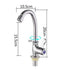 ABS Plastic Oblique Bend Single Cold Kitchen Faucet With Iron Bend Pipe Without Inlet Pipe Single Water Outlet Tap for Sink Bathroom Household Hardware