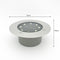 2Pcs Solar 8LED Cast‑Aluminum In‑Ground Lights White Light Outdoor Lawn Buried Lamp Courtyard Villa Christmas Landscape Decor Fixture