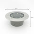 2Pcs Solar 8LED Cast‑Aluminum Buried Ground Lamps Warm Light Waterproof Garden Villa Patio Halloween Xmas Outdoor Accent Lighting