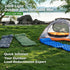 Inflatable Air Mattress Single 190x60x5cm Green Lightweight Portable Camping Air Bed for Outdoor Travel Home Lunch Rest Halloween Christmas Camping Gear