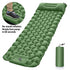 Navy Inflatable Camping Mattress 190x60x5cm Single Size Lightweight Air Bed for Hiking Trip Home Midday Break Christmas Outdoor Supply