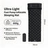 Black Lightweight Inflatable Air Bed 190x60x5cm Portable Camping Mattress for Outdoor Trip Home Office Nap Xmas Camping Gear