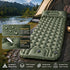 Black Lightweight Inflatable Air Bed 190x60x5cm Portable Camping Mattress for Outdoor Trip Home Office Nap Xmas Camping Gear