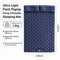 Navy Double Inflatable Air Mattress 190x120x5cm Portable Camping Air Bed for Outdoor Travel Family Camping Christmas Holiday Rest Gear