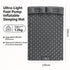 Grey Double Portable Inflatable Air Bed 190x120x5cm Compact Mattress for Camping Trip Family Outdoor Rest Xmas Holiday Equipment