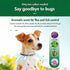 Grey 38cm Small Tin Flea & Tick Collar Cats Small Dogs Water Resistant Eco Safe Long Acting Mosquito Barrier Halloween Outdoor