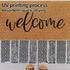 Halloween Front Door Mat 50x80cm Faux Coir Style Home Footprint Design Non Slip Washable Entry Rug for Porch Steps Indoor