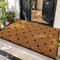 Diamond-Pattern Serene Greeting Entry Mat 50x80cm Faux Coir Shake-Clean Doorway Rug for Busy Households Halloween
