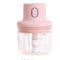 Pink 100ML Small Garlic Mincer One-Touch Mini Food Chopper for Ginger Chilli Meal Prep Compact Kitchen Tool