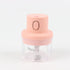 Pink 100ML Small Garlic Mincer One-Touch Mini Food Chopper for Ginger Chilli Meal Prep Compact Kitchen Tool