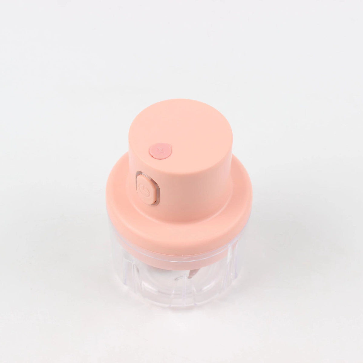 Pink 100ML Small Garlic Mincer One-Touch Mini Food Chopper for Ginger Chilli Meal Prep Compact Kitchen Tool