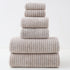 Bronze Star Patterned 6 Piece Bath Sheet Hand Towel Washcloth Combo Thick Absorbent Terry Bathroom Guest Set