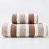 Bronze Star Patterned 6 Piece Bath Sheet Hand Towel Washcloth Combo Thick Absorbent Terry Bathroom Guest Set