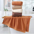 Combed Cotton Towel Set for Bath, Hand and Face, Caramel