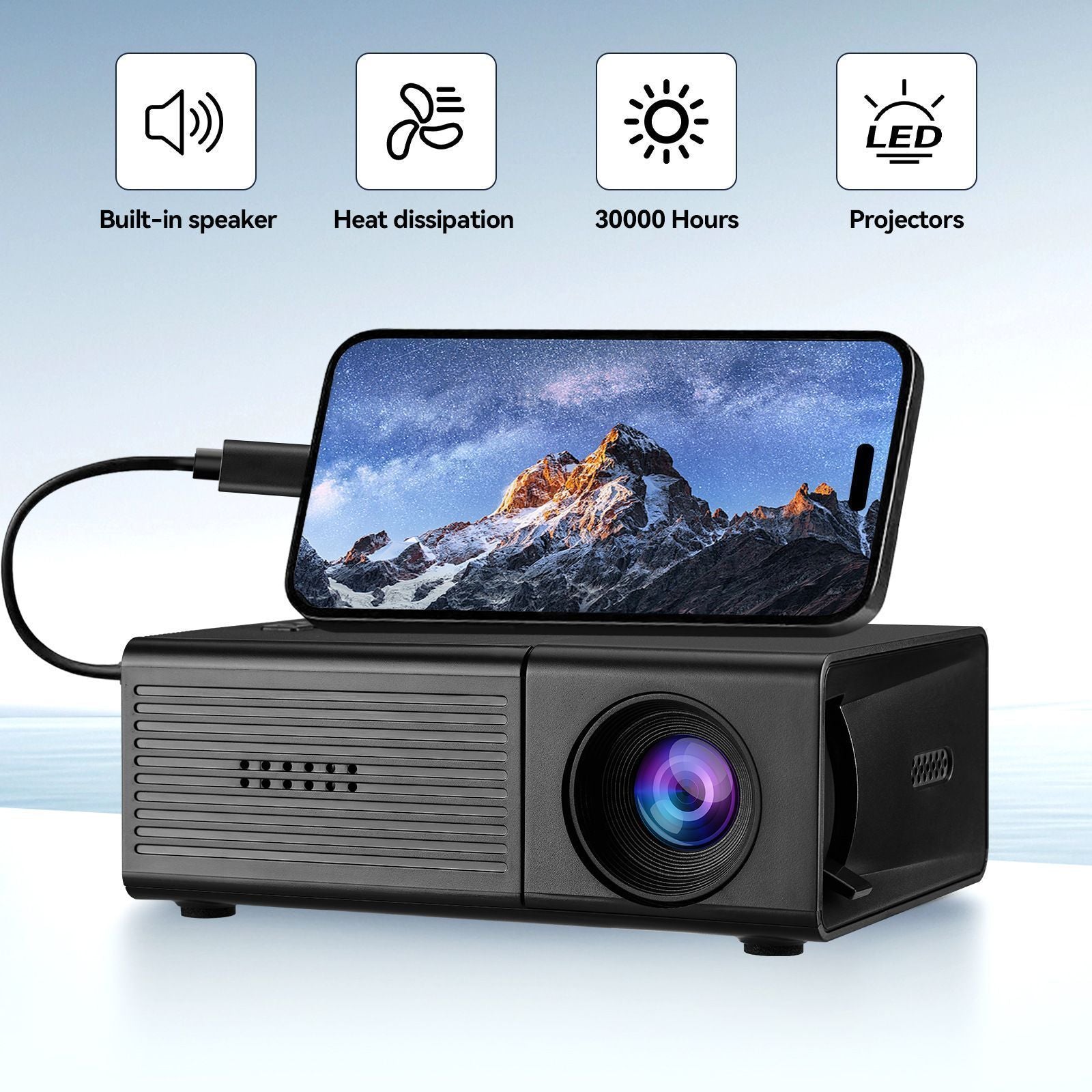 M3S Mini Projector Black AU