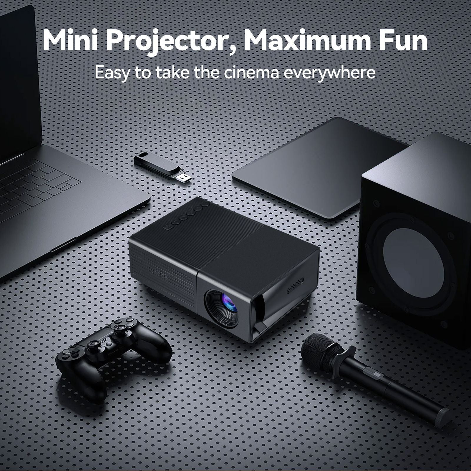 M3S Mini Projector Black AU