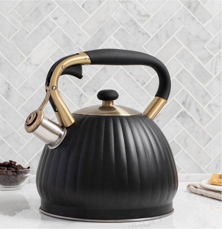 Black Pumpkin Shaped Water Kettle 3.5L