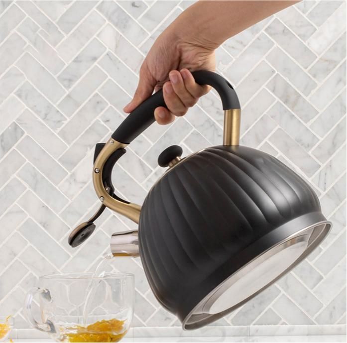 Black Pumpkin Shaped Water Kettle 3.5L