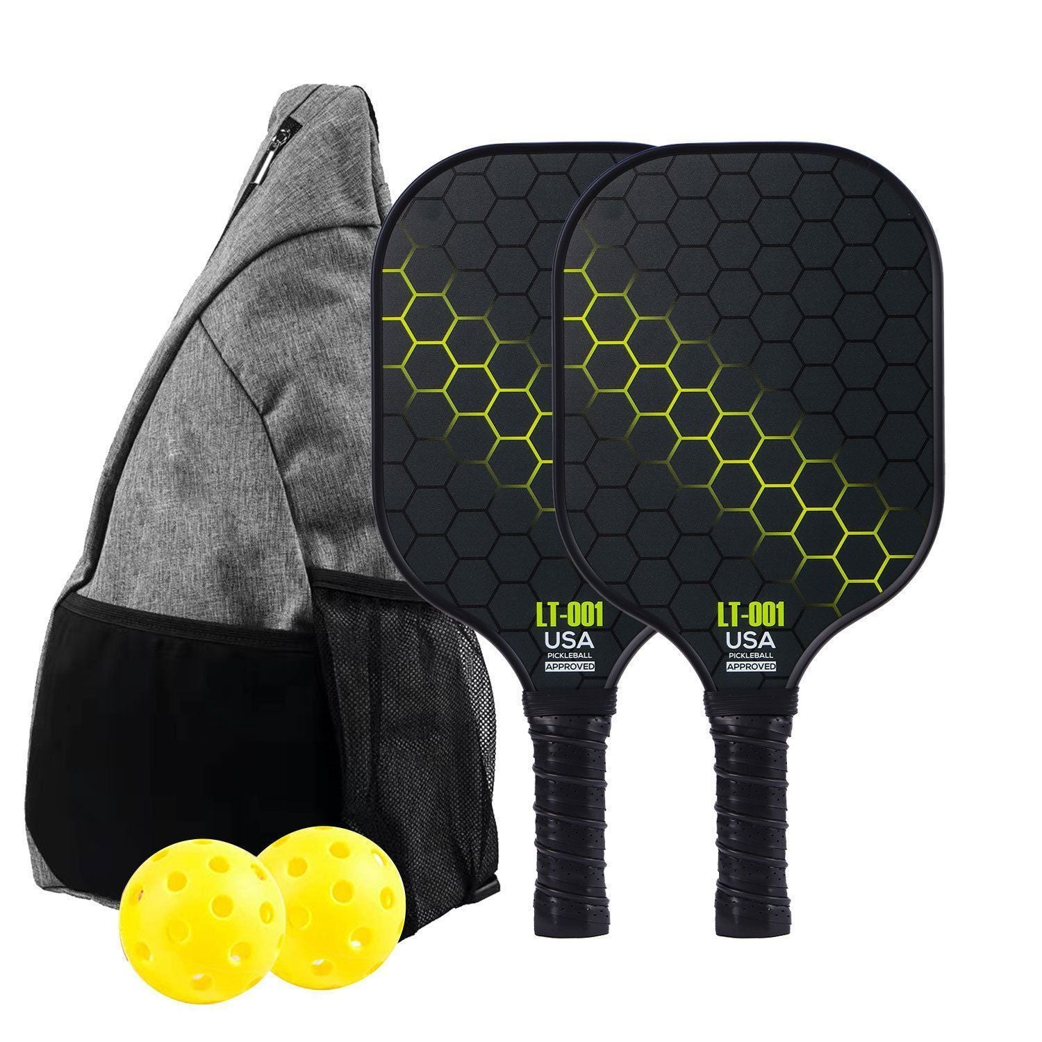 Green Pickleball Set with Bag 03