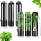 4Pcs Herb & Vegetable Fresh Storage Containers-Black