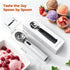 Rechargeable Smart Heated Ice Cream Scoop, 3 Temperature Settings for Quick Scooping, Zinc Alloy Head with Silicone Handle, Type-C Charging, Essential Home Dessert Tool./WHITE
