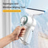 Electric Glass Scraper, 1200Pa Suction, Spray, Window Cleaner, Multi-Surface, Home Cleaning.(green)