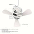 Tent Mini Ceiling Fan S50 Fan Light: 10400mAh Battery, 3-in-1 Fan/Light/Power Bank, Remote Timer, Camping Essential.*white