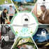 Tent Mini Ceiling Fan S50 Fan Light: 10400mAh Battery, 3-in-1 Fan/Light/Power Bank, Remote Timer, Camping Essential.*Dark green