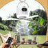 Tent Mini Ceiling Fan S50 Fan Light: 10400mAh Battery, 3-in-1 Fan/Light/Power Bank, Remote Timer, Camping Essential.*Dark green